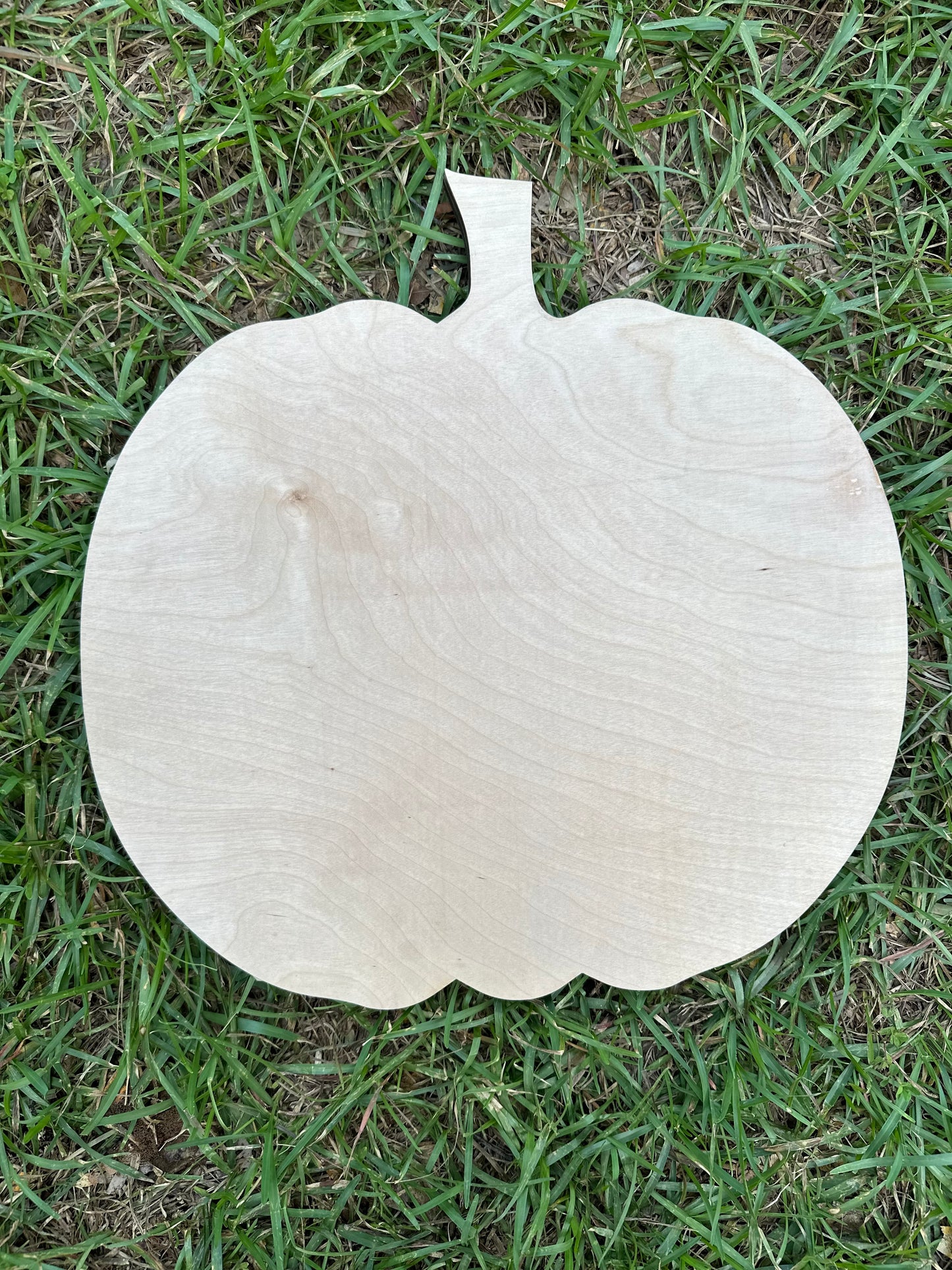 Pumpkin wood blank. 15x15. Made from 1/2 inch birch plywood.