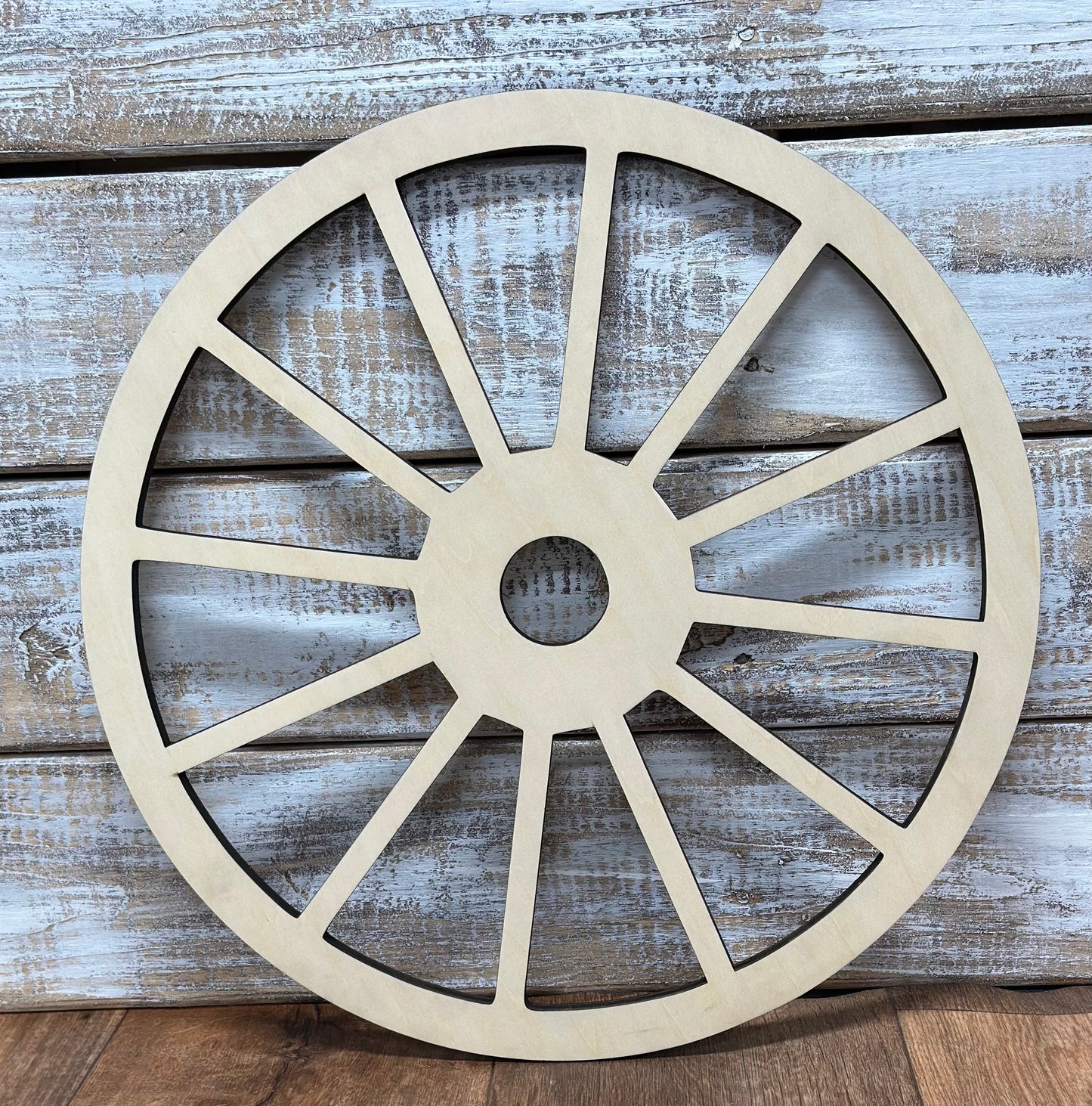 Wagon wheel laser blank