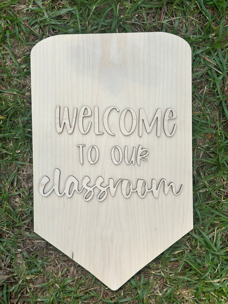 Pencil Door Hanger Laser Blank | Teacher DIY Sign | Back-to-School Craft Blank