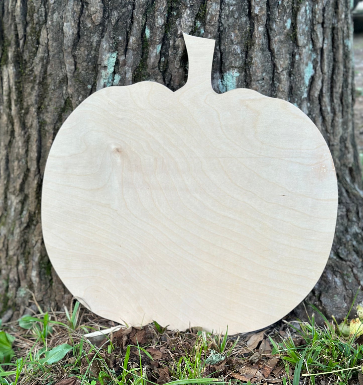 Pumpkin wood blank. 15x15. Made from 1/2 inch birch plywood.