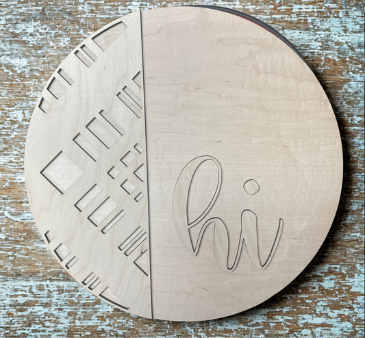 Plaid door hanger kit