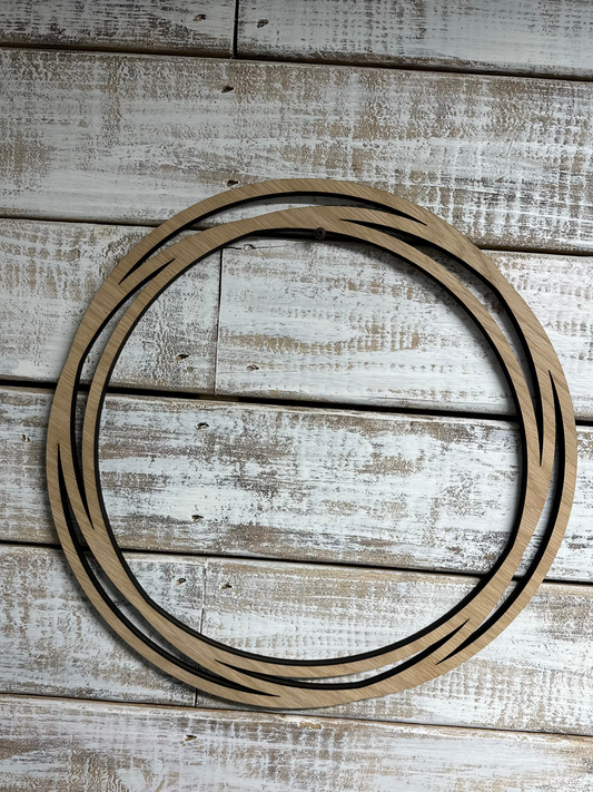 Circle wreath laser blank 15 inch.