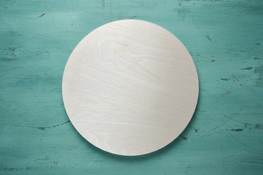 18” Round Laser Blank – 1/2” Birch Plywood Circle