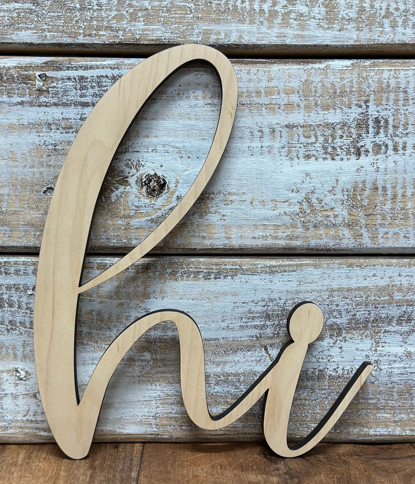 hi laser cut unfinished blank 1/2- inch thick